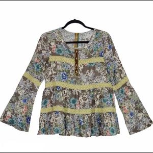 Aratta Silent Journey Floral Peasant Boho Size XS